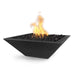 The Outdoor Plus Maya Concrete Fire Bowl in Black color with white background
