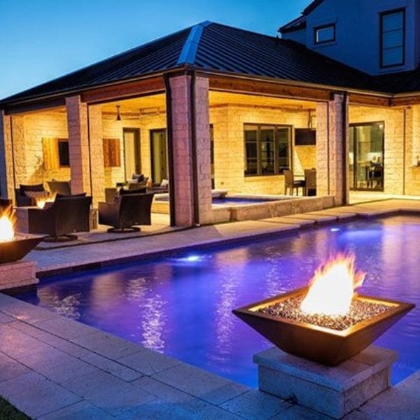 The Outdoor Plus Maya Concrete Fire Bowl