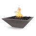 The Outdoor Plus Maya Concrete Fire Bowl in Chestnut color with white background