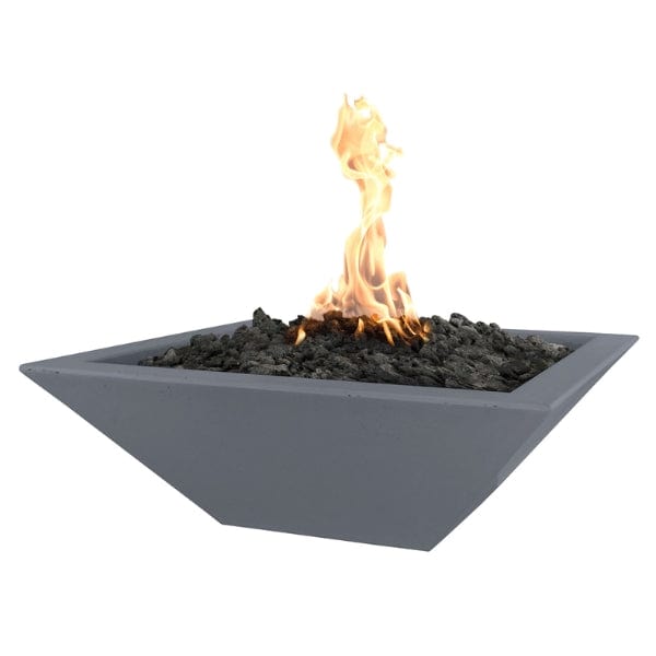 The Outdoor Plus Maya Concrete Fire Bowl in Gray color with white background