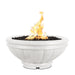 The Outdoor Plus Roma Concrete Fire Bowl White Color in white background
