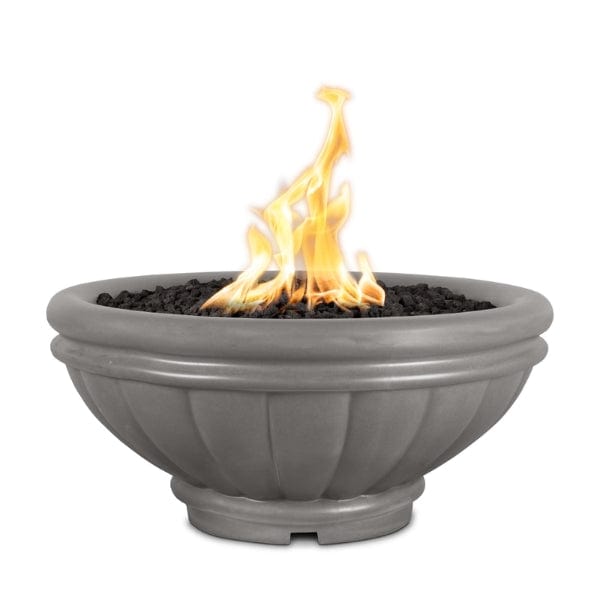 The Outdoor Plus Roma Concrete Fire Bowl Natural Gray Color in white background