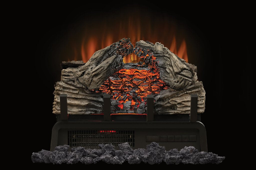 Napoleon 18-inch Woodland Electric Fireplace Log Set Realistic LED Flame & Heat