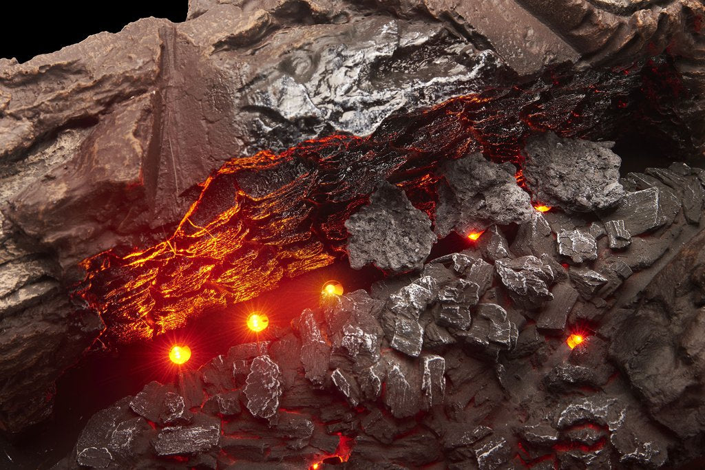 Napoleon 18-inch Woodland Electric Fireplace Log Set Realistic LED Flame & Heat