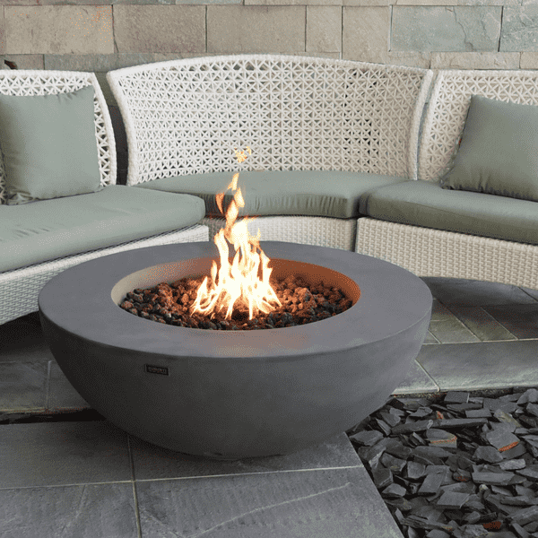 Colton concrete wood burning deals fire pit table