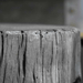 Elementi Warren Table - Propane - OFG307 Classic Gray Glass Fiber Reinforced Concrete Close Up Texture and Wood Grain Finish Top Side