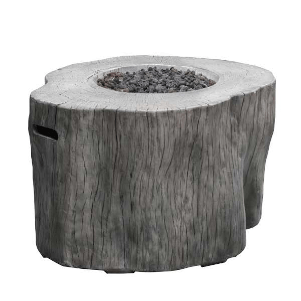 Elementi Warren Table - Propane - OFG307 Classic Gray With No Flame On White Background