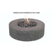 PyroMania Fire Genesis Round Concrete Fire Pit Table Slate With Actual Flame
