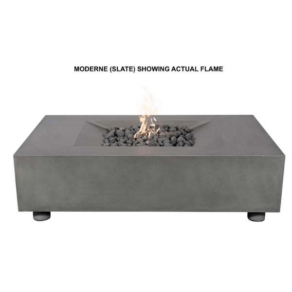 Pyromania Fire Moderne Rectangle Fire Pit Table