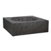 PyroMania Fire Paloma Square Concrete Fire Pit Charcoal With Lava Rocks on White Background