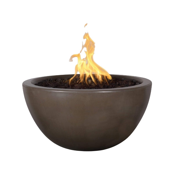 The Outdoor Plus Luna Concrete Fire Pit In Chocolate