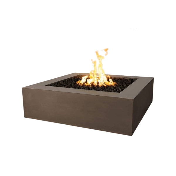 The Outdoor Plus Quad Concrete Fire Pit in Chocolate