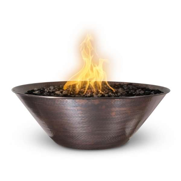 The Outdoor Plus Remi Copper Fire Bowl On A White Background