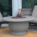 American Fyre Designs Amphora Fire Table On A Patio Set Up
