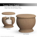 American Fyre Designs Amphora Fire Table Tank_end Table Sample Image