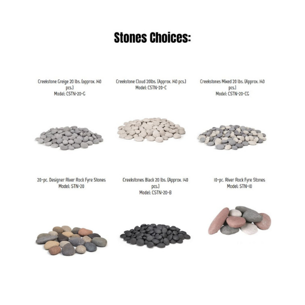 American Fyre Designs Chiseled Fire Pit Stones Choices
