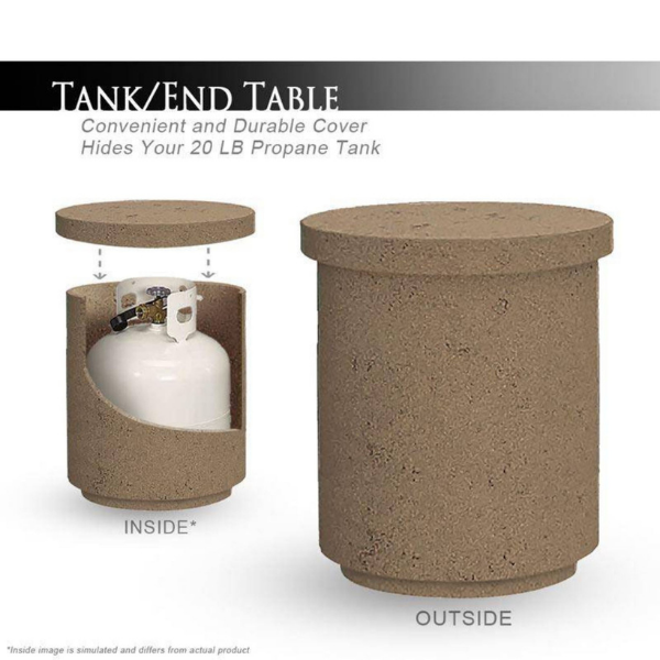 American Fyre Designs Contempo Rectangle Tank_end Table Sample Picture
