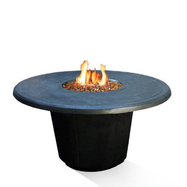 American Fyre Designs Cosmopolitan Round Fire Table On A White Background