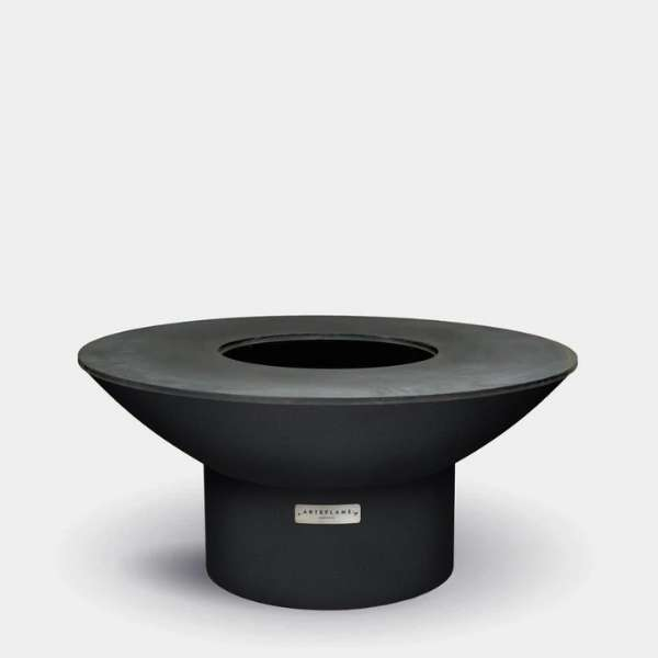    Arteflame Classic 40 Inch Black Label Low Round Base On A White Background