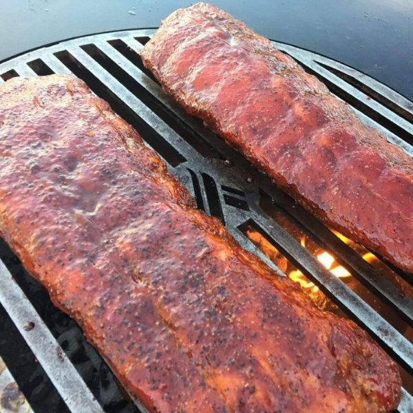     Arteflame Grill Grates With Grilled Barbeque Baby Back Ribs On Top