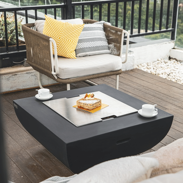 Aurora Fire Pit OFG114 With Stainless Steel Cover