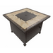 Az Patio Bronze Square Tile Fire Pit Table On A White Background