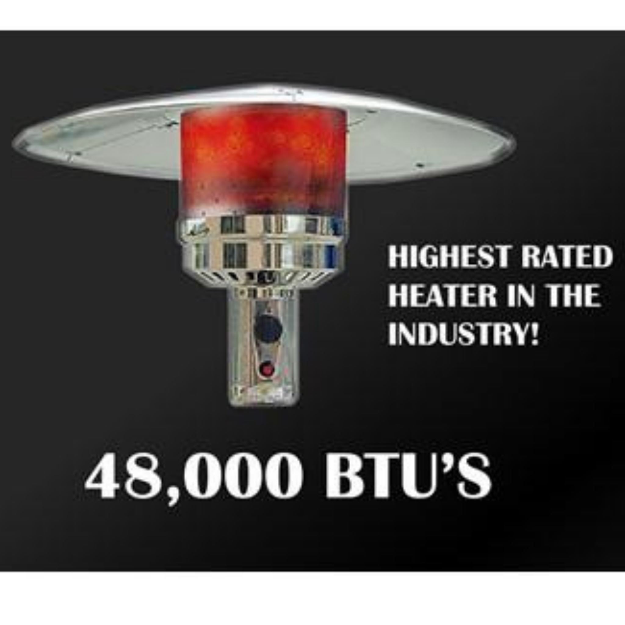AZ Patio Heater 87" Two Tone Outdoor Patio Heater with Table- 48000 BTU's, Highest rated in the industry