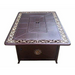 Az Patio Heaters Fire Pit Propane In Decorative Bronze On A White Background