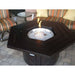 AZ Patio Heaters Hammered Hammered Bronze Hexagon Fire Pit Table F-HEX-FPT - In Stock Fire Pit AZ Patio Heaters 