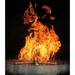 Bobe Water And Fire Builder Series Original Lip Square Water And Fire Bowl Close Up Image Of Flame