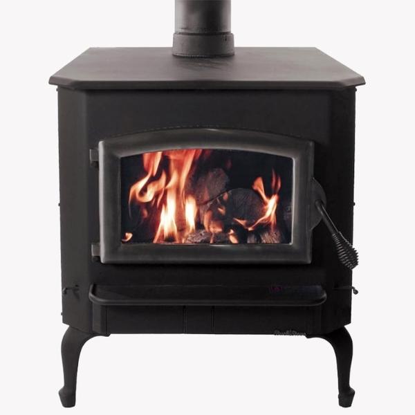 Buck Stove Model 21NC Wood Stove With Pewter Door and Leg Kit – AllFuel HST