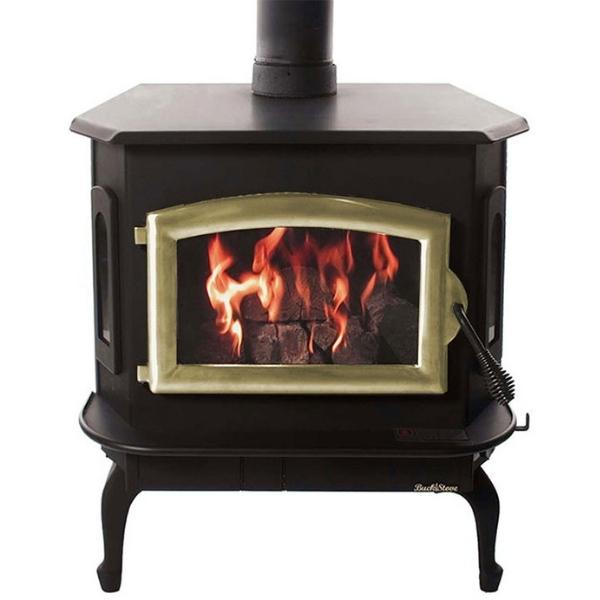 Wood Stove in Gold Color