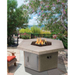 Cal Flame Dining Height Outdoor Propane Fire Pit In An Outdoor Sample Set Up