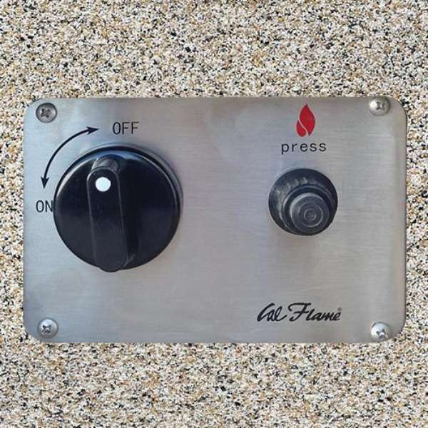 Cal Flame Fire Pit Fpt S301m Control Knob Close Up Image