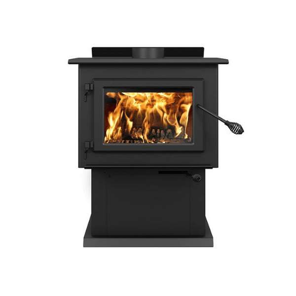 Century Heating Fw2900 Wood Stove Cb00026 In White Background Front View