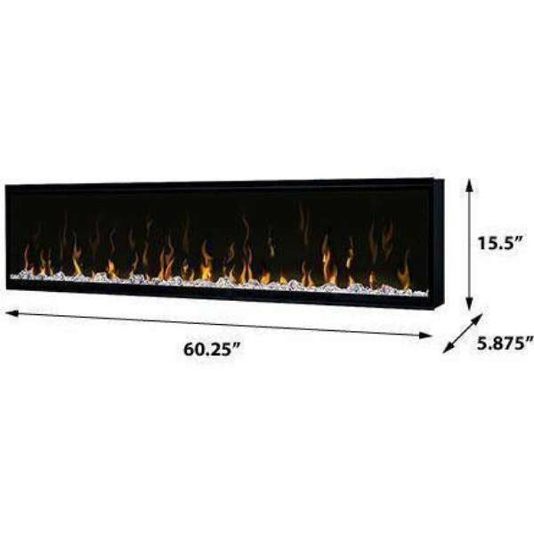 Dimplex Ignite Xl 60 Inch Linear Electric Fireplace Xlf60 Product Dimensions