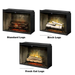 Dimplex Revillusion Built In Electric Fireplace With Optional Logs On A White Background