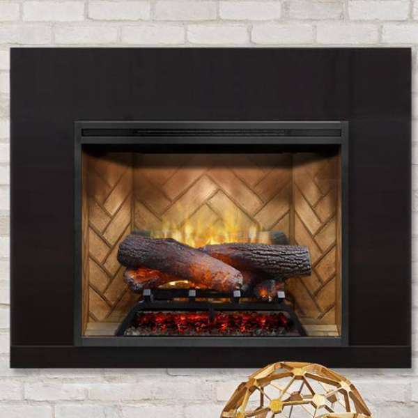 Dimplex Revillusion_ 24 Inch Built In Electric Fireplace Different Log Options