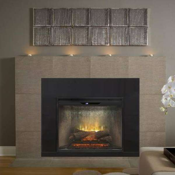 Dimplex Revillusion_ 30 Inch Built In Electric Fireplace Installed On A Living Room
