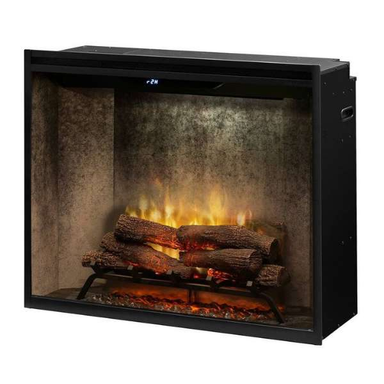 Dimplex Revillusion_ 36_ Portrait Built In Electric Fireplace On A White Background 