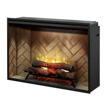 Dimplex Revillusion_ 42_ Built In Electric Fireplace On A White Background