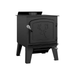 Drolet Black Stag Ii Wood Stove Db03411 In White Background Side View