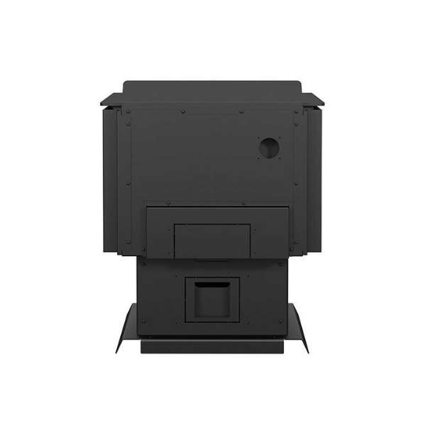 Drolet Blackcomb Ii Wood Stove Db02811 In White Background Back View