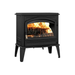 Drolet Cape Town 1800 Cast Iron Wood Stove Db04900 In White Background Side View