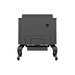 Drolet Columbia Ii Wood Stove Db03016 In White Background Back View