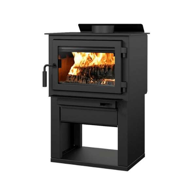 Drolet Deco II Wood Stove DB03205 White Background Side View