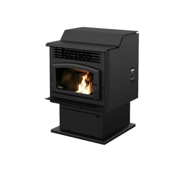 Drolet Eco 55 St Pellet Stove Dp00071 In White Background Side View