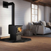 Drolet Escape 1200 Wood Stove DB03182 With Flame Lifestyle