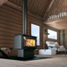 Drolet Escape 1500 Wood Stove Installed On A Wooden House