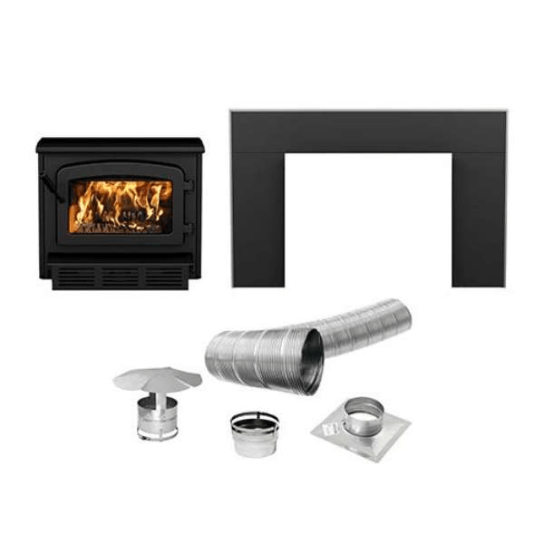 Drolet Escape 1800-I Wood Insert Trio (25-35 Ft) l Fire Pit Surplus